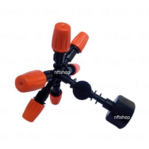 Anti Drip 6 Way Sprinkler Nozzle Drat Dalam 1/2 Inch