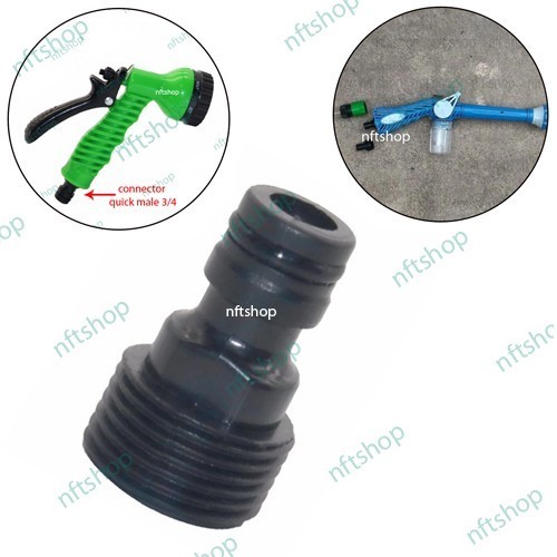 Connector Quick Male 3/4 Inch