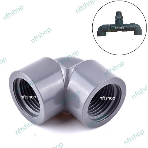Double Nepel Drat Dalam Knee Elbow 1/2 Inch