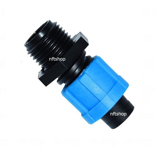 Drip Tape Connector Drat 1/2 Inch Ke Selang 16mm/20mm atau 5/8 Inch