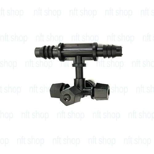 Fogger Sprinkler / Nozzle Mist 4 Way Dengan Adapter Tee Selang 12mm