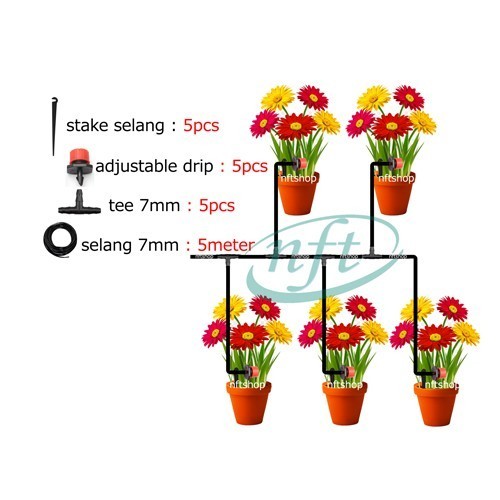 Paket Tambahan Irigasi Penyiram Tanaman
