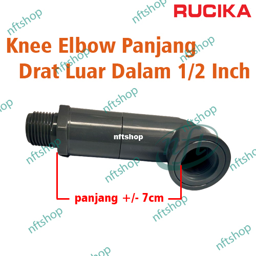 Rucika Male Female Elbow / Knee Sok Drat Luar Dalam 1/2 Inch