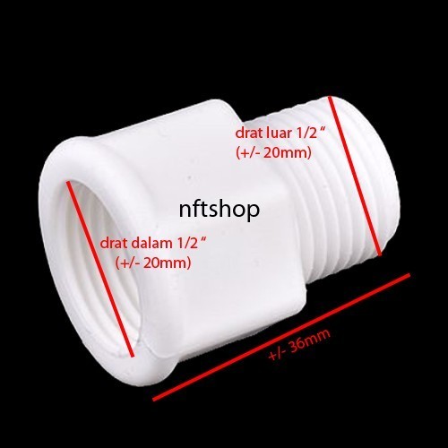 Socket Sok Drat Luar Dalam 1/2 Inch